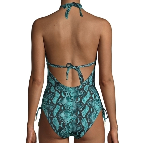 NO Boundaries Exotic Snakeskin Print One-Piece Junior Bathing Suit XL 15-17 NWT - Picture 4 of 6